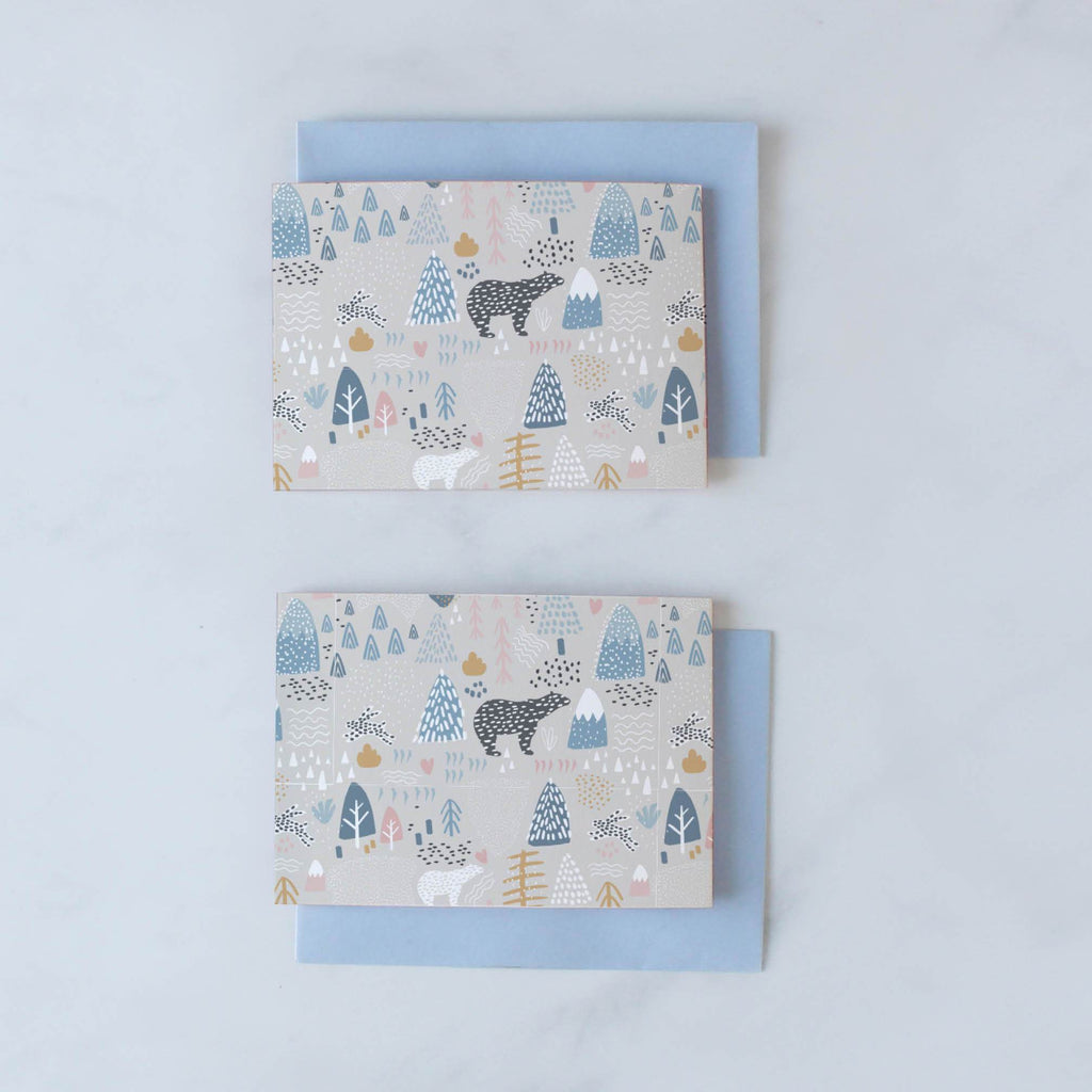 Mini Card Pack - Christmas Polar Bear