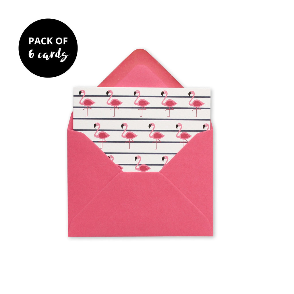 Mini Card Pack - Flamingos