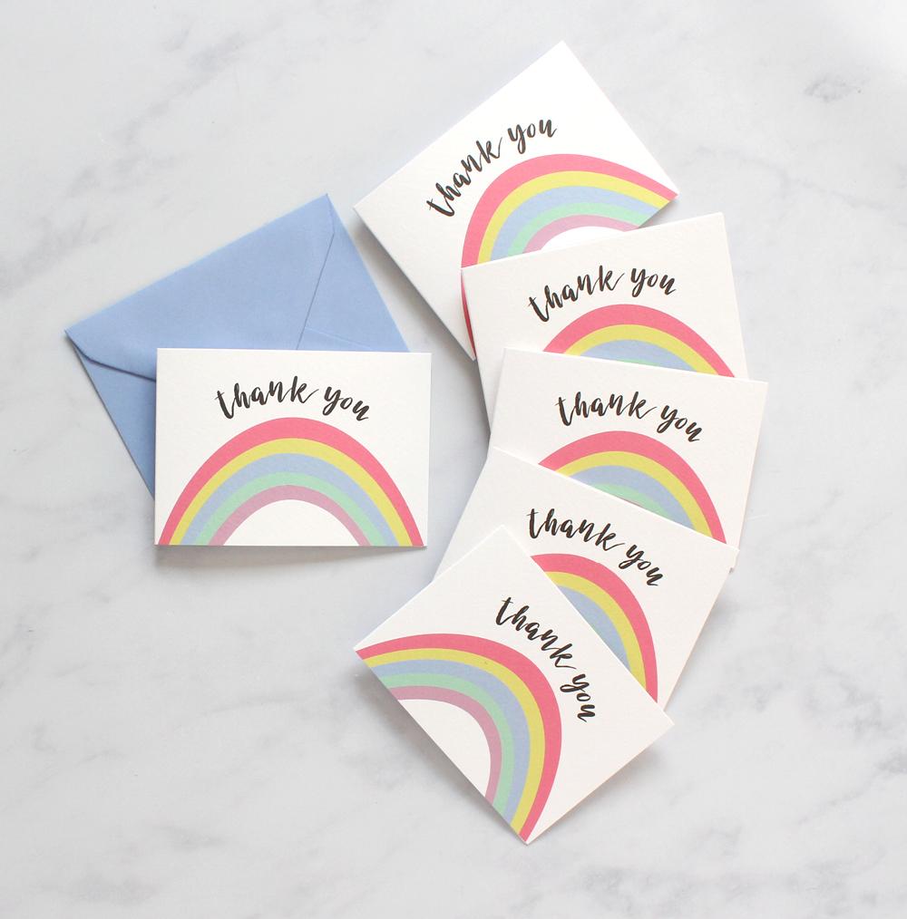 Mini Card Pack - Rainbow Thank You
