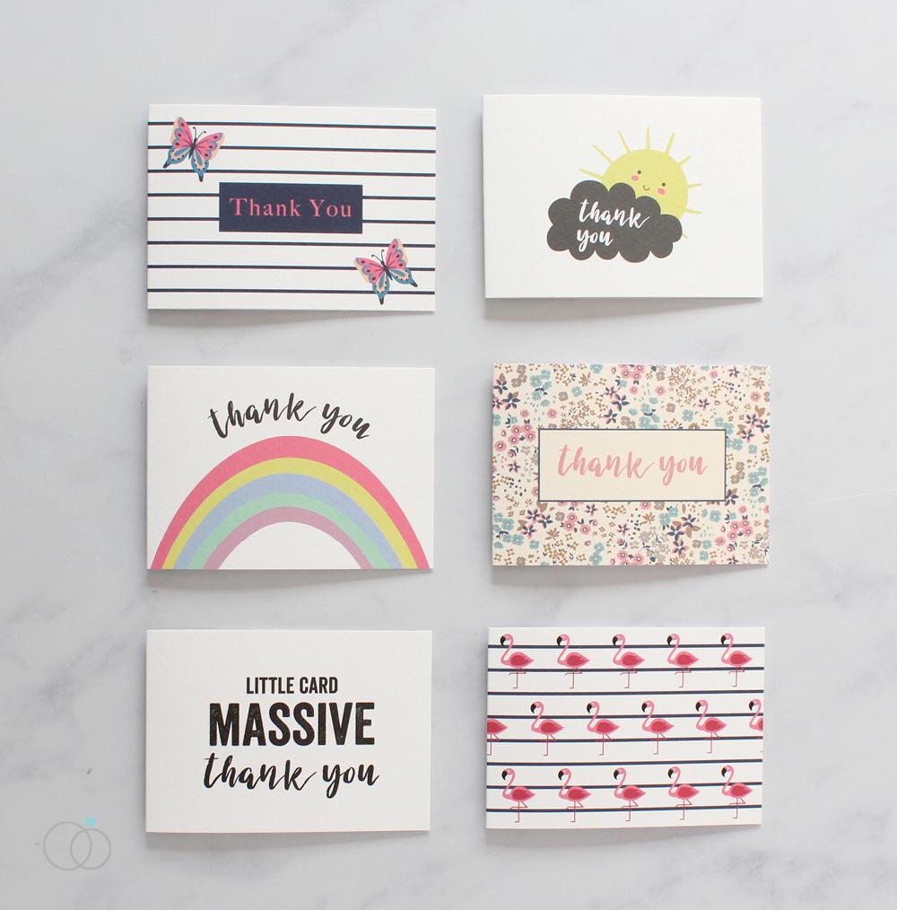 Mini Thank You Card Pack - Mix Pack