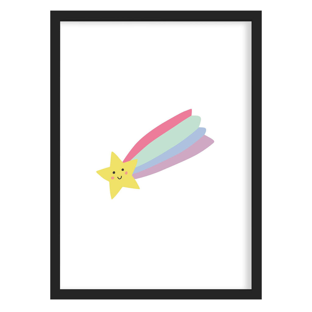 Rainbow Star Nursery Print