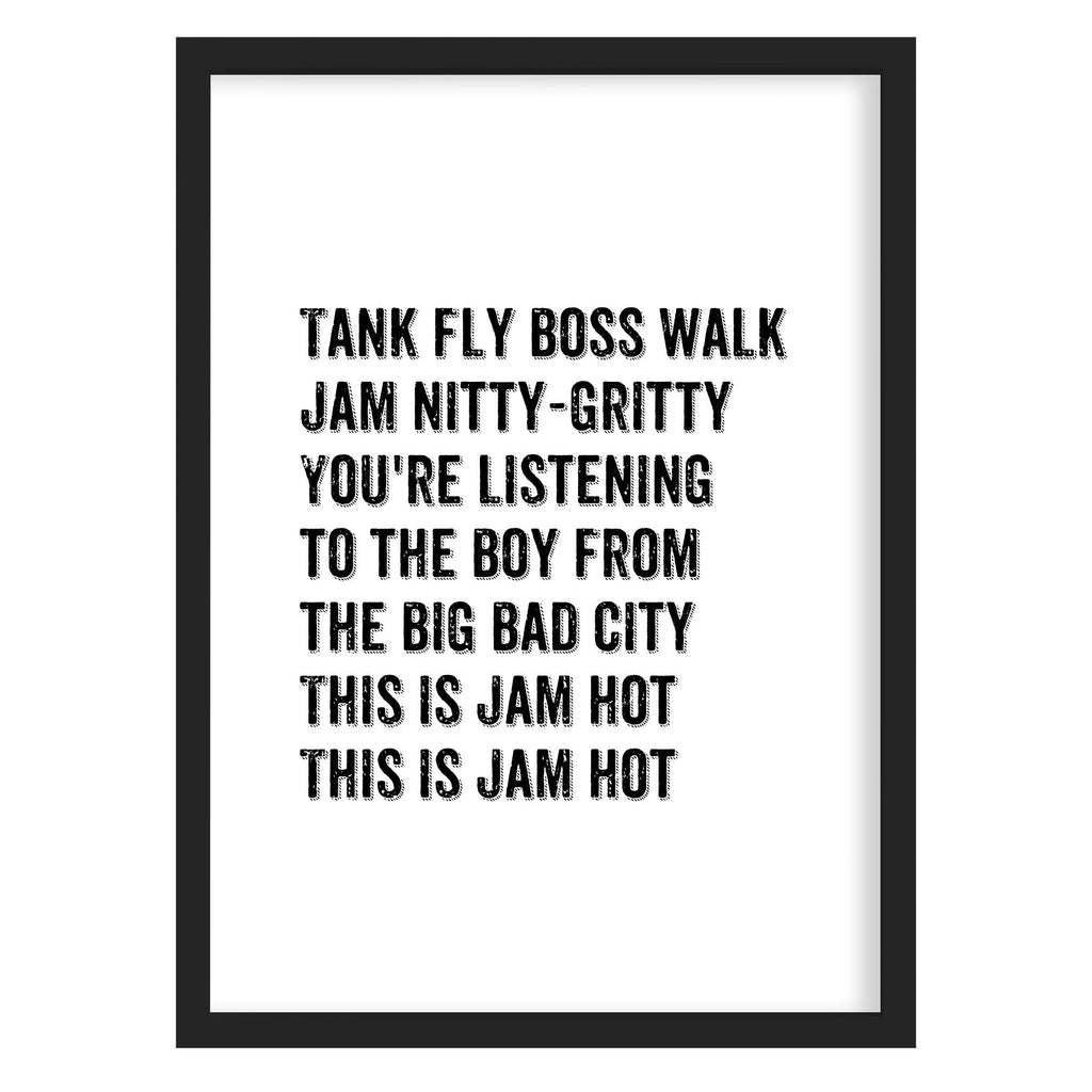 Tank Fly Boss Jam Hot Print - 90's Dub Be Good to Me Lyrics