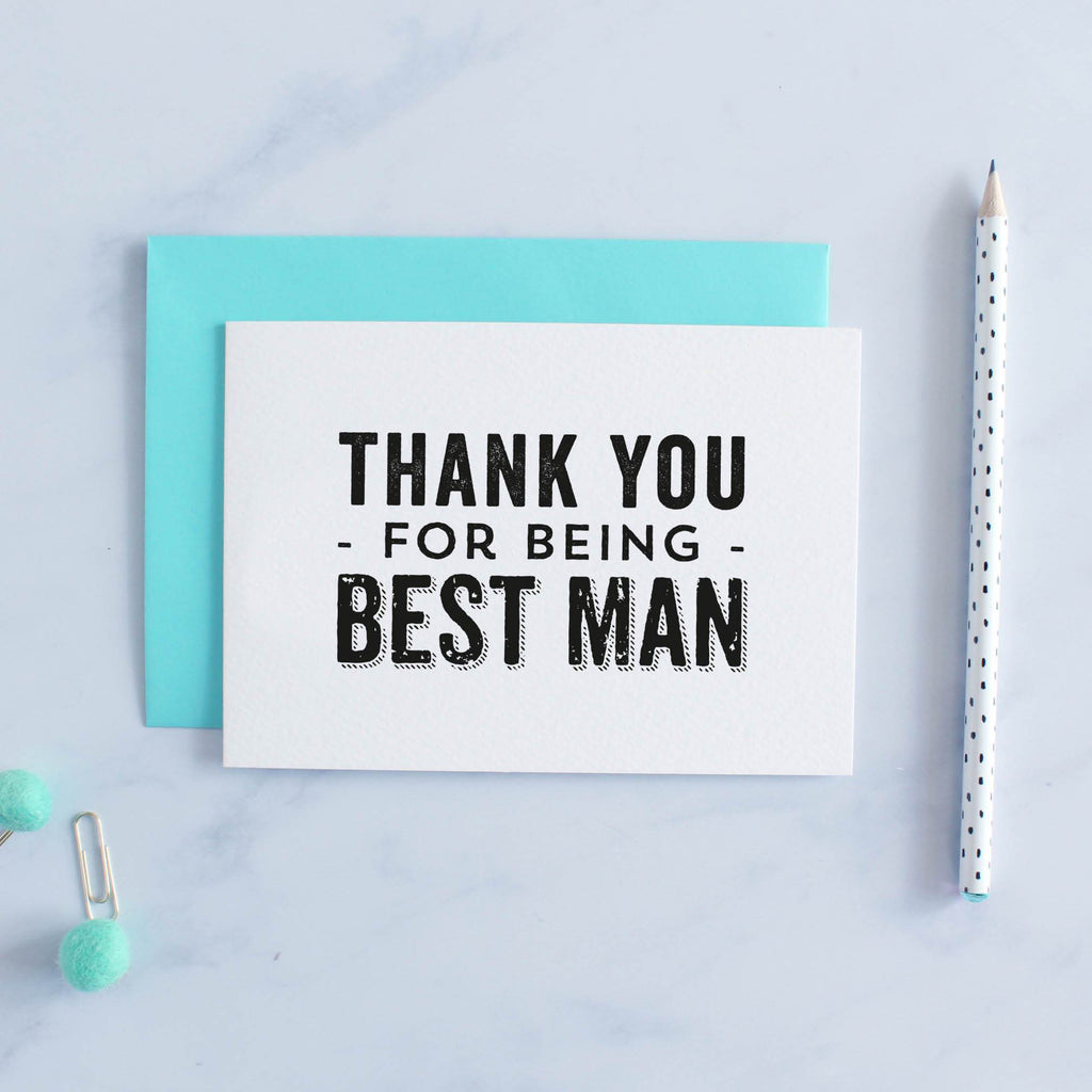 Thank You Best Man Card