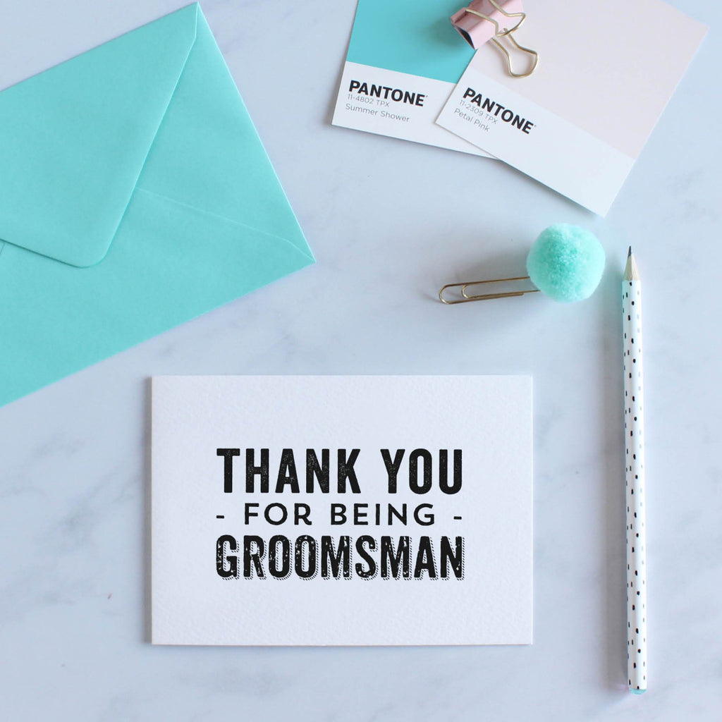 Thank You Groomsman Card