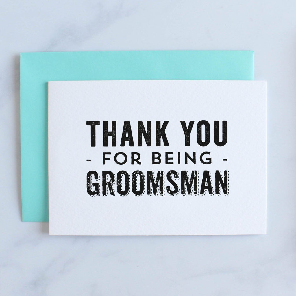Thank You Groomsman Card