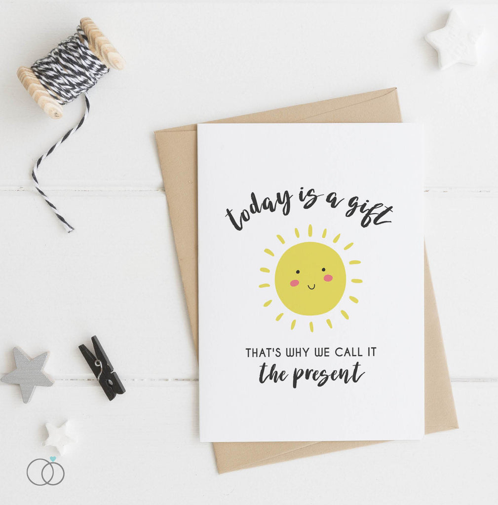 Today Is A Gift Quote Postcard
